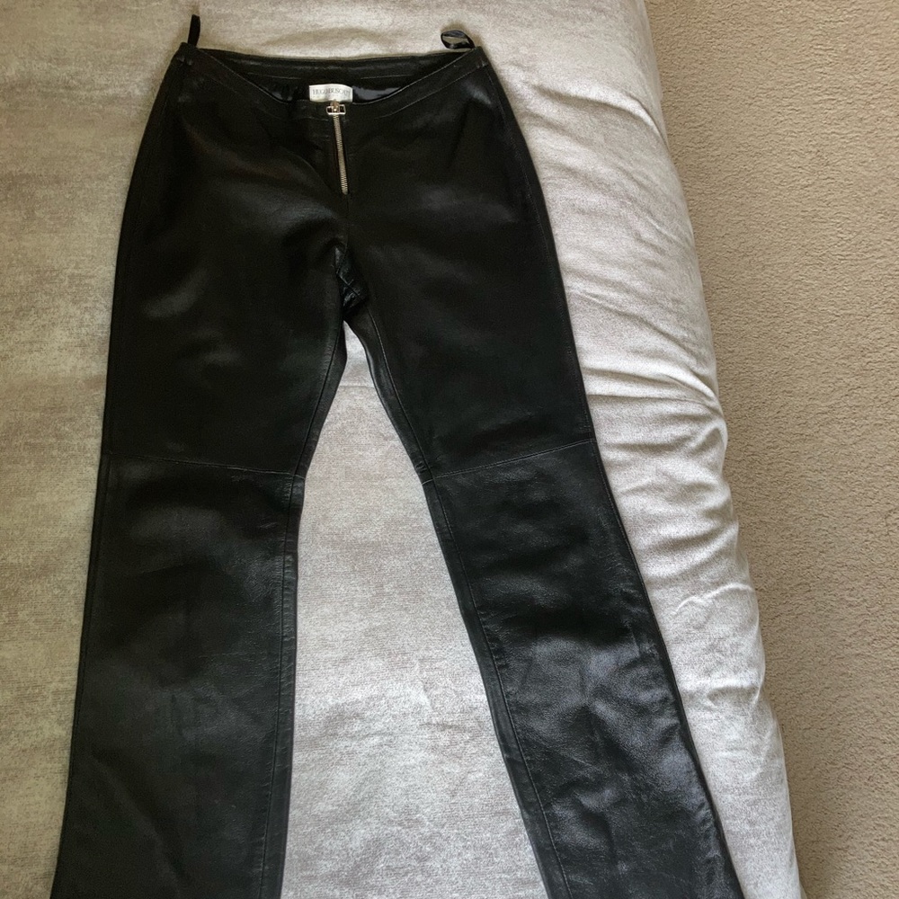 Genuine leather pants